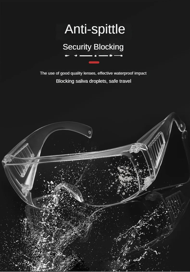 BACKUPMYFILESNOW® industrial safety goggles with anti-splash, impact-resistant, anti-fog, and droplet protection for riding safety.