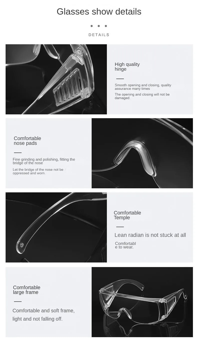BACKUPMYFILESNOW® industrial safety goggles with anti-splash, impact-resistant, anti-fog, and droplet protection for riding and security.