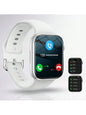 Black BackupMyFilesNow.com smart watch with wireless call dial, multi-sport mode, app reminders, compatible with iPhone and Android.