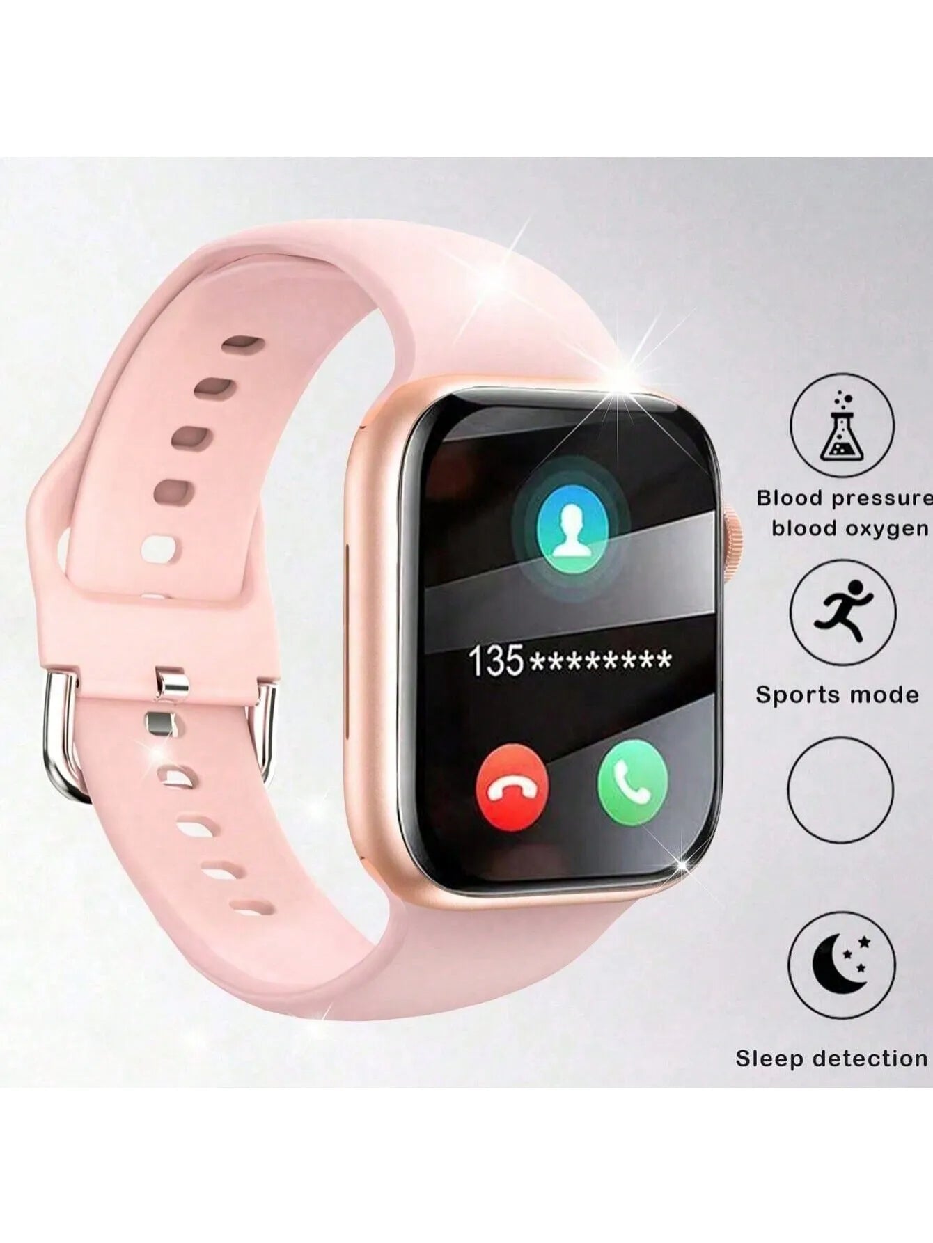 Black BackupMyFilesNow.com smart watch with wireless call dial, multi-sport modes, app reminders, compatible with iPhone and Android.