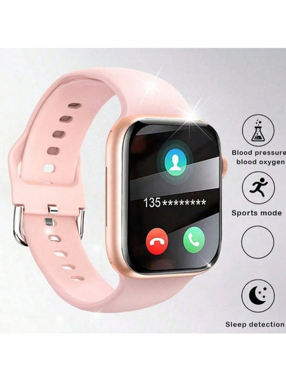 Black BackupMyFilesNow.com smart watch with wireless call, multi-sport mode, app reminders, compatible with iPhone and Android.