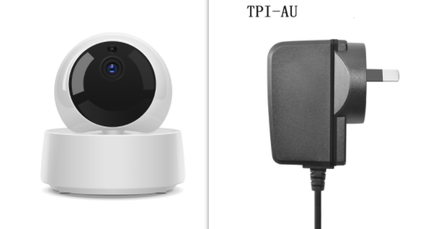 Sonoff 1080P HD WiFi security camera with motion detection, featuring a sleek design for home or office surveillance.