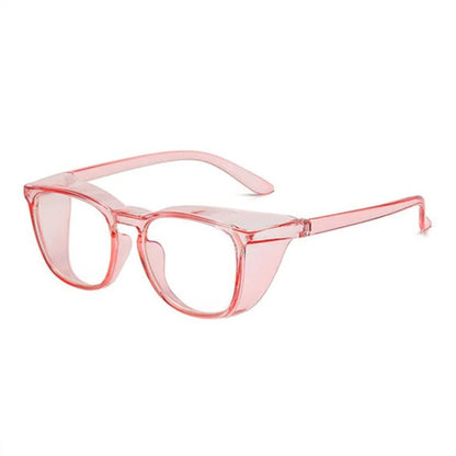 Clear anti-blue light glasses and splash debris goggles by BACKUPMYFILESNOW® with anti-shock and anti-fog features for riding safety.