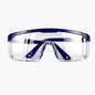Clear anti-splash safety goggles by BACKUPMYFILESNOW.COM® with windproof, dustproof protective lenses for work and cycling.