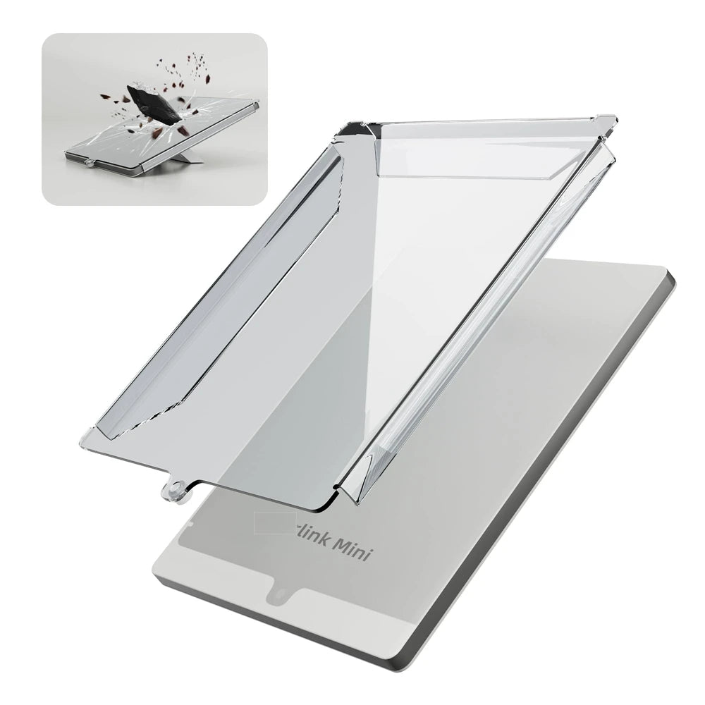 Transparent protective shell for Starlink Mini PC, durable anti-collision cover from BACKUPMYFILESNOW.COM®.