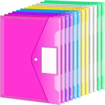 Transparent PP A4 folder from BackupMyFilesNow.com, ideal for organizing documents, stationery, and school supplies.