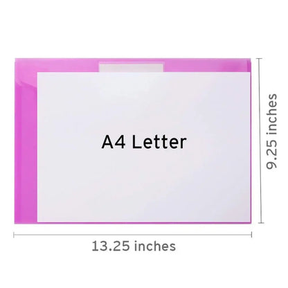 Transparent PP A4 folder from BackupMyFilesNow.com, ideal for organizing office and school supplies, documents, and paper.