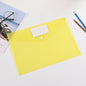 Transparent PP A4 folder from BackupMyFilesNow.com for organizing stationery, documents, and school supplies.