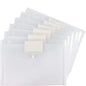 Transparent PP A4 folder from BackupMyFilesNow.com with document compartments, ideal for office or school paper organization.