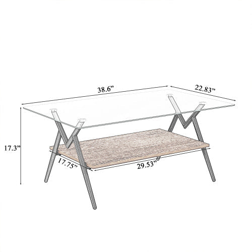 Rectangular coffee table from BACKUPMYFILESNOW.COM® with a sleek wooden surface and modern design.