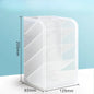 Clear plastic pencil holder and desk organizer tray for pens, pencils, and office supplies, ideal for school or office use.