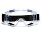 Transparent safety goggles with anti-splash dust-proof clear lenses for industrial lab work and research eye protection.