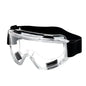 Clear safety goggles by BACKUPMYFILESNOW.COM® with anti-splash dust-proof lenses for industrial, lab, and research eye protection.
