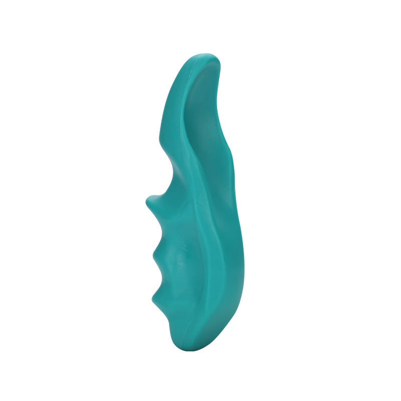 Manual trigger point massager in green, designed for targeted muscle relief by BACKUPMYFILESNOW.COM®.