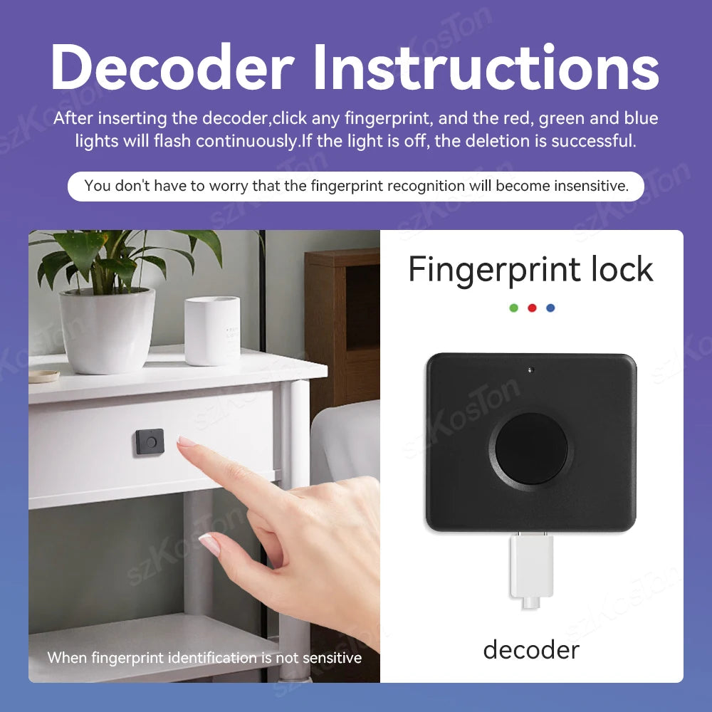 Smart home biometric fingerprint lock on hidden drawer for privacy and security, featuring keyless electronic access and sleek design.