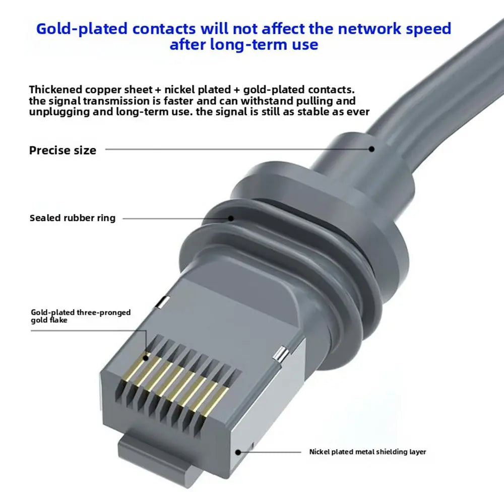 BackupMyFilesNow® Starlink Gen3 Ethernet Extender Adapter SPX to RJ45 for Starlink V3 Dish Router, cable for house or camping use