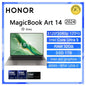 Honor MagicBook Art 14 2024 ultrabook with 14.6-inch 3.1K OLED touchscreen, Intel Ultra 5-7 CPU, 16GB RAM, 1TB storage, green color.