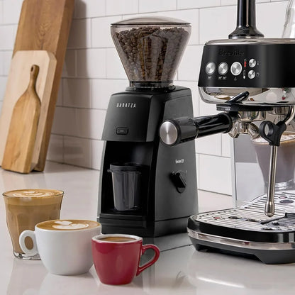 Black Encore ESP ZCG495BLK coffee grinder by BackupMyFilesNow.com with a sleek, modern design and adjustable grind settings.