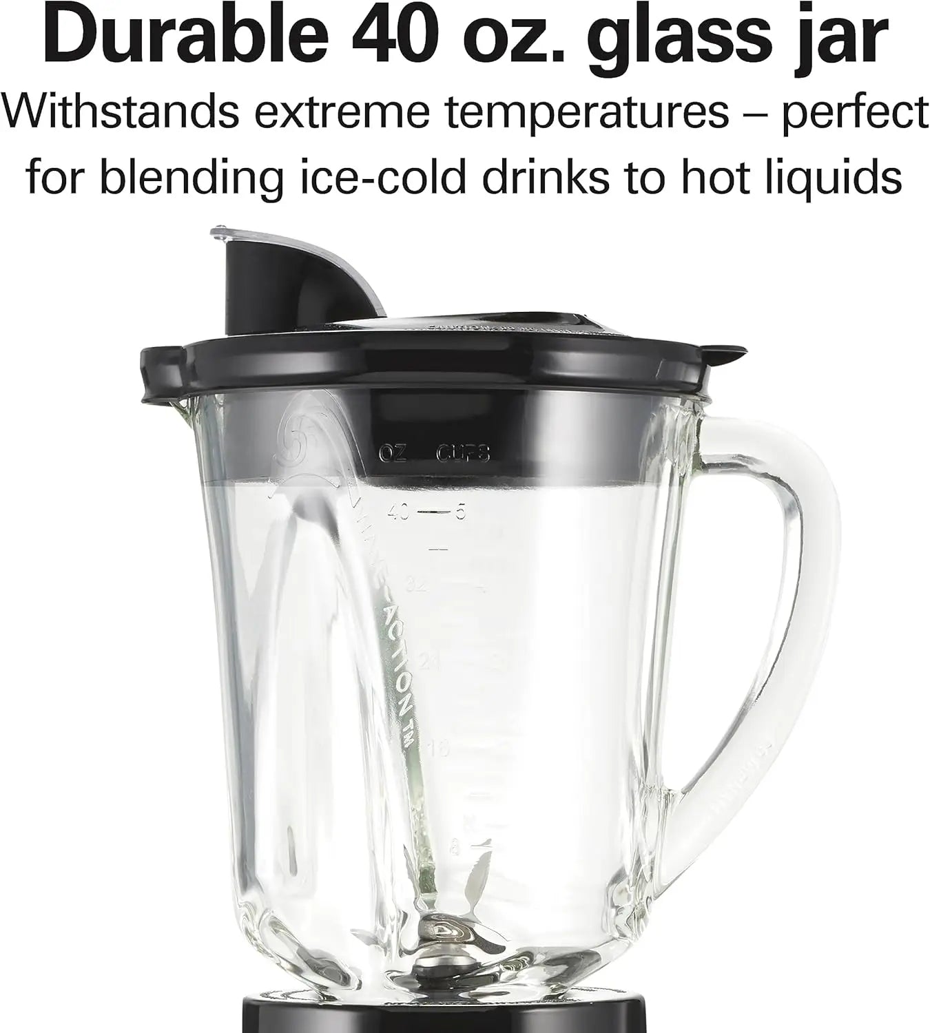 Gray and black blender and food processor combo with 40oz glass jar, portable travel cup, and 3-cup electric chopper, 700W power.