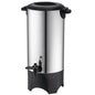 SucceBuy stainless steel 50-cup commercial coffee urn with digital display, large capacity, and 1000W electric brewing for quick service.