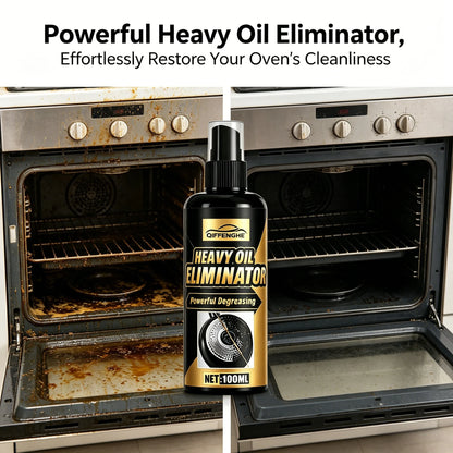 BackupMyFilesNow.com® 100ml Heavy Oil Eliminator Spray kitchen degreaser for stovetop, cookware, and hood grease stain removal.