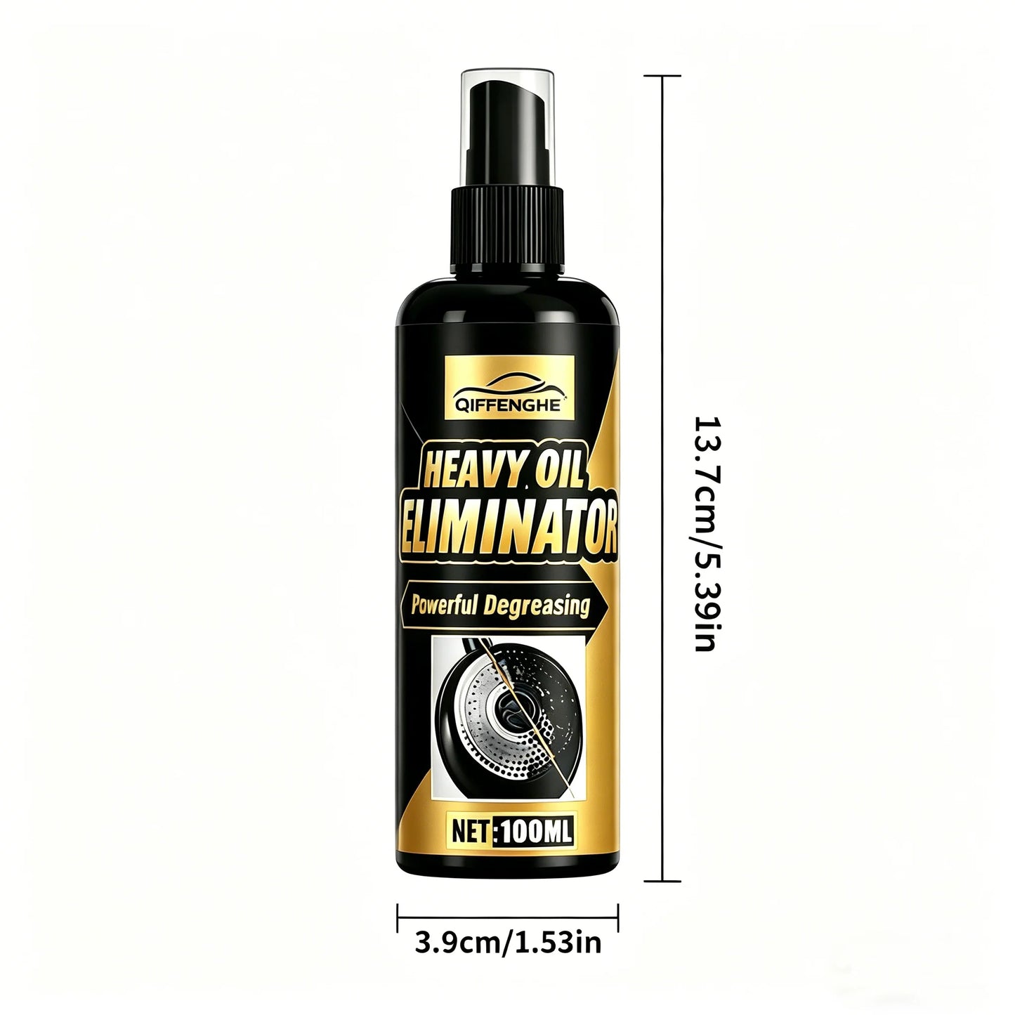 BackupMyFilesNow® 100ml Heavy Oil Eliminator Spray kitchen degreaser for stovetops, cookware, and grease stains.