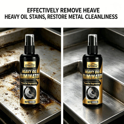 BackupMyFilesNow® 100ml Heavy Oil Eliminator Spray kitchen degreaser for stovetops, cookware, and grease stain removal.