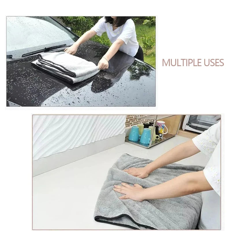 Premium microfiber car wash towel from BACKUPMYFILESNOW.COM®, super absorbent auto cleaning cloth for quick, effective drying.