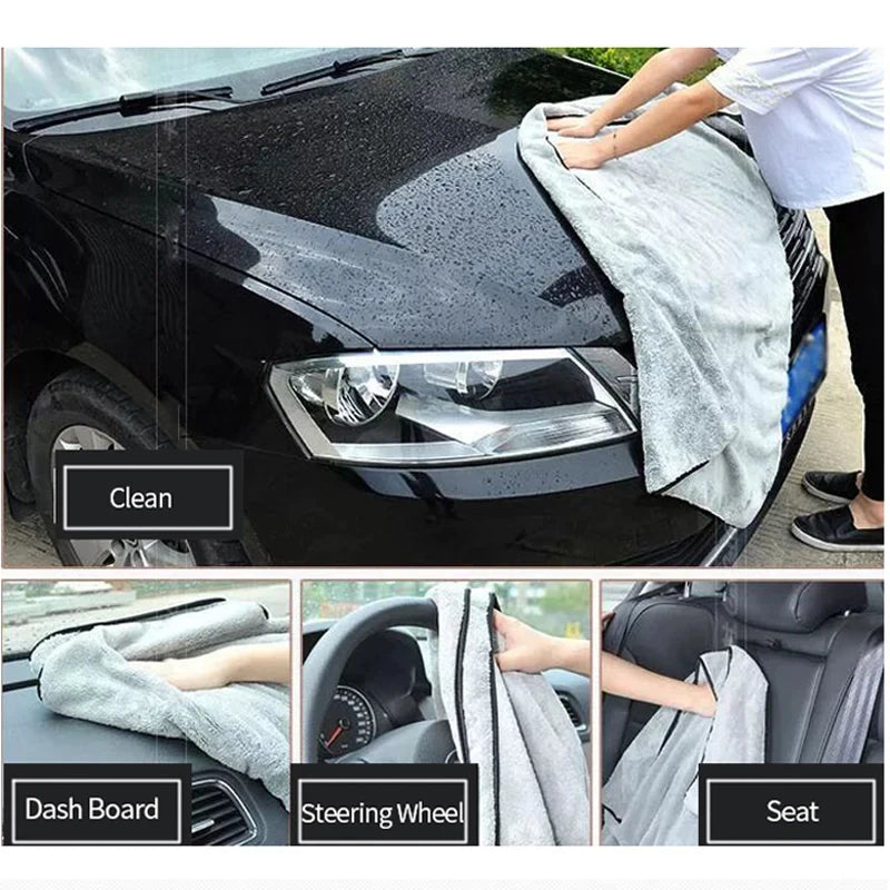 Premium microfiber car wash towel from BACKUPMYFILESNOW.COM, super absorbent auto cleaning cloth for quick one-time drying.