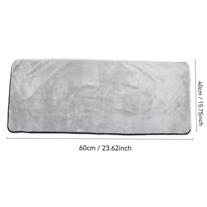 Premium microfiber car wash towel by BACKUPMYFILESNOW.COM, 60x40cm, super absorbent auto cleaning cloth for quick drying.