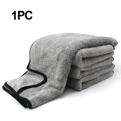 BackupMyFileSNOW® microfiber car wash towel, 60x40cm, super absorbent auto cleaning cloth, ideal for quick drying and polishing.