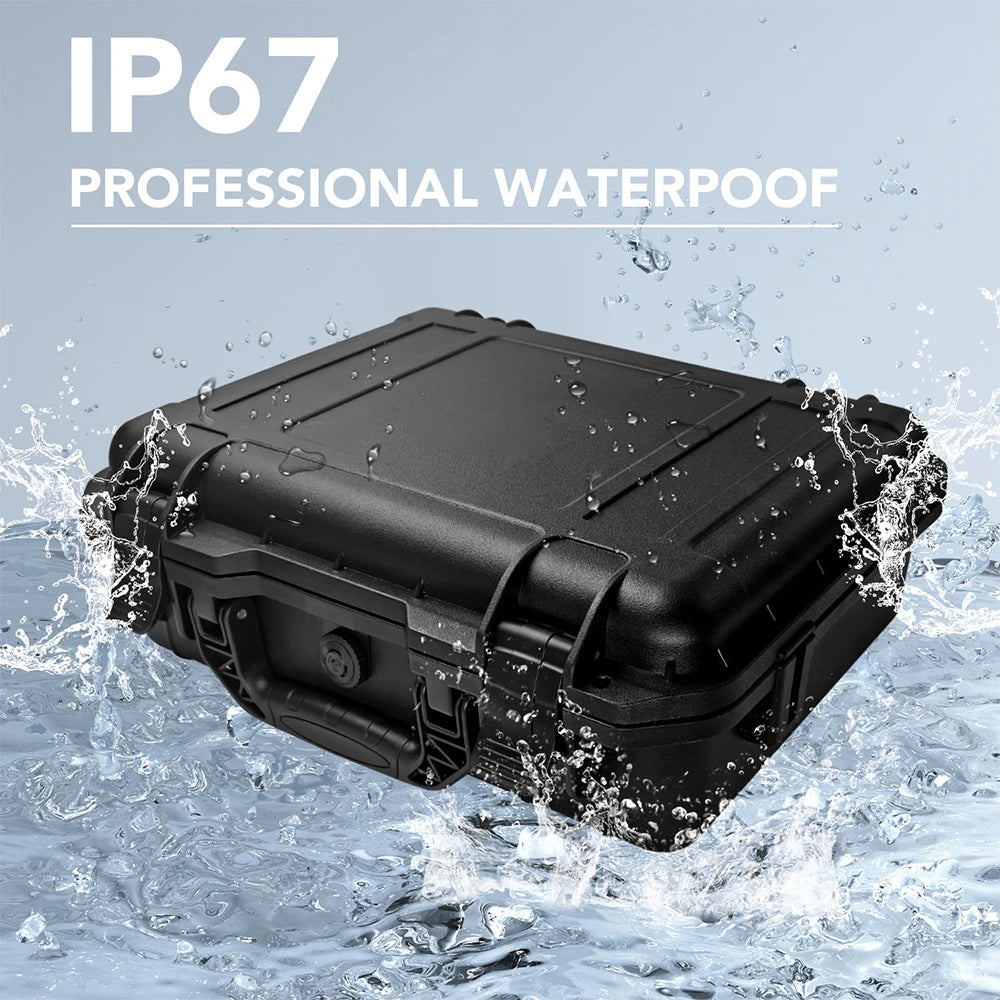 Green Starlink Mini Case by BACKUPMYFILESNOW.COM®; waterproof IP67 hard case for portable travel and outdoor camping storage.