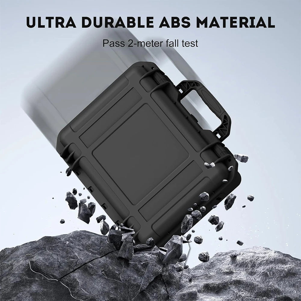 Green Starlink Mini Case by BACKUPMYFILESNOW.COM®, waterproof IP67 hard case for portable storage, ideal for outdoor travel and camping.