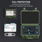 Green Starlink Mini Case by BACKUPMYFILESNOW.COM®, waterproof IP67 hard case for portable storage, ideal for outdoor travel and camping.