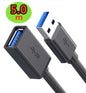 USB 3.0 extension cable with USB-A male to female connectors, 0.3m length, supports up to 5Gbps for Macs and Windows computers.