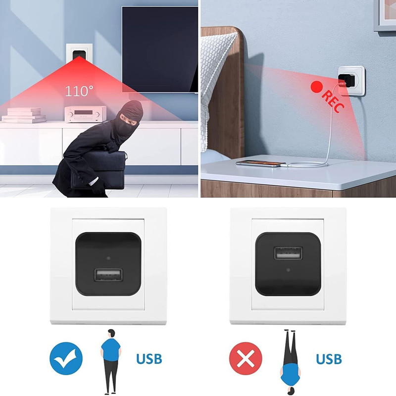 Mini hidden security camera from BackupMyFilesNow.com with Full HD 1080P video, night vision, audio, and DVR for home nanny surveillance.