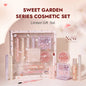 8-piece BackupMyFilesNow.com beauty makeup set with lipstick, concealer, eyeshadow, eyebrow, and blush products for daily use.