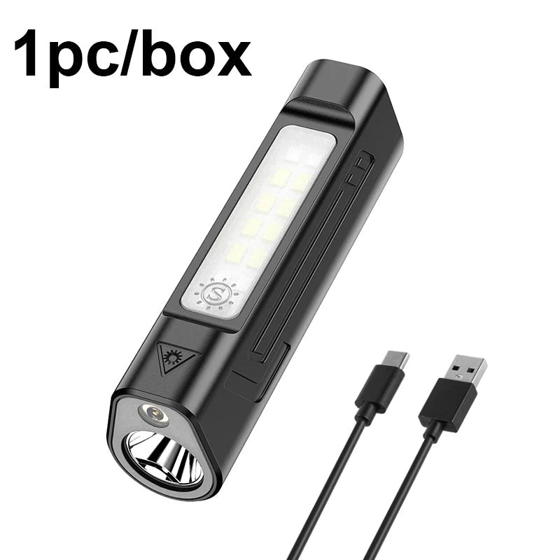 Infrared strong light pen clip flashlight from BackupMyFilesNow.com with magnetic, long-endurance outdoor emergency warning lighting.