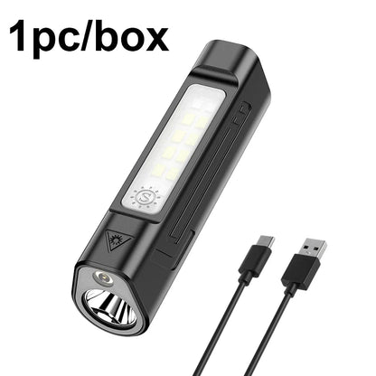 Infrared strong light pen clip flashlight from BackupMyFilesNow.com with magnetic, long-endurance outdoor emergency warning lighting.