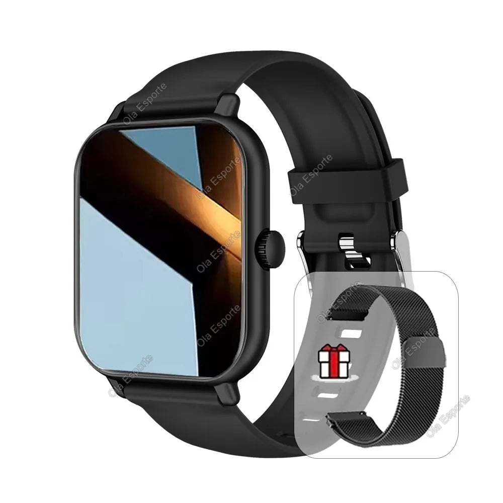 2026 Smart Watch with 2.01-inch color screen, Android and iOS compatibility, Bluetooth call, fitness tracker for women and men