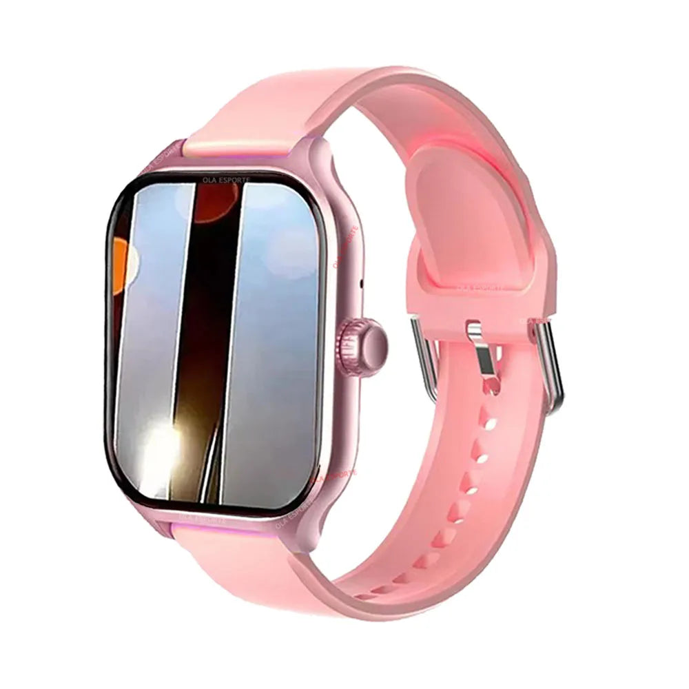 2026 Smart Watch with 2.01-inch color screen, Android and iOS compatible, Bluetooth call function, fitness tracker for women and men