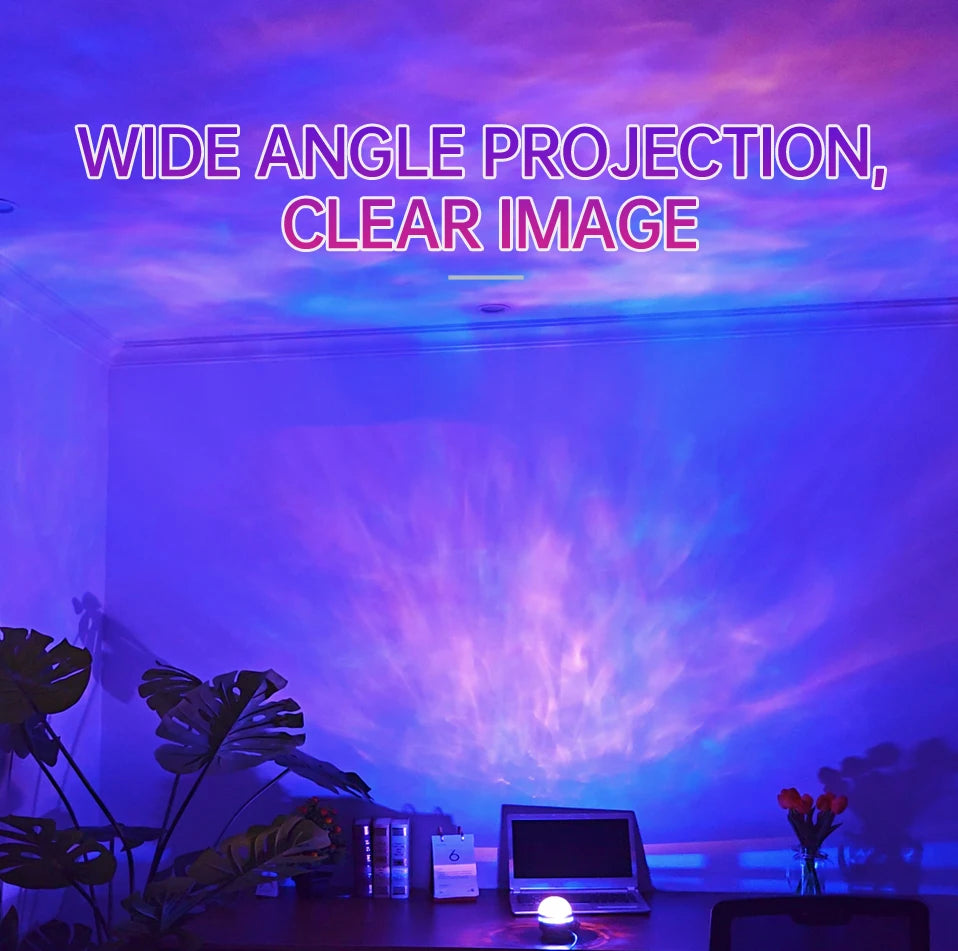 BackupMyFilesNow galaxy LED nightlight projector with remote, USB rechargeable, starry sky, 7 modes, perfect for kids room decor.