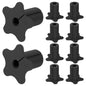 Set of 10 white silicone Starlink cable grommets for waterproof wall pass-through, suitable for TV wires and Ethernet cords.