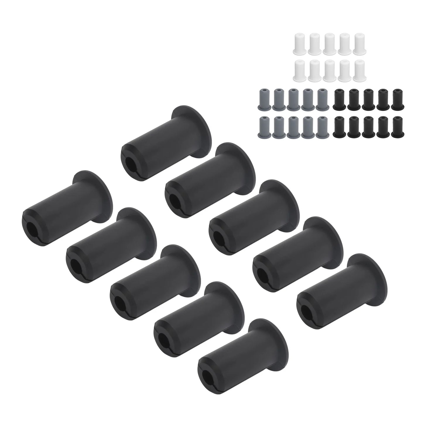 10pcs Cable Routing Kit for Starlink with silicone feed-through bushings and wall grommets for 0.75-inch cables.