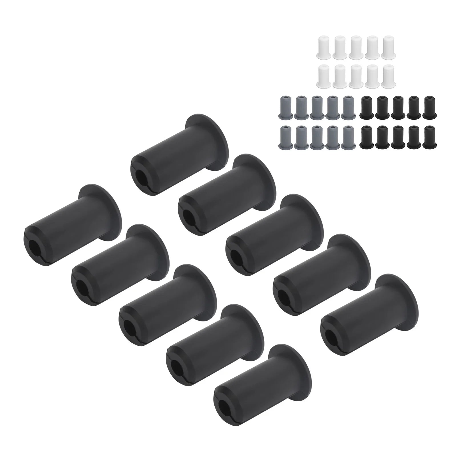 10pcs Cable Routing Kit for Starlink with silicone feed-through bushings and wall grommets for 0.75-inch cables.