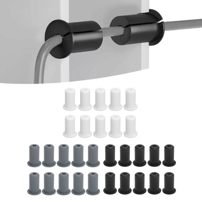 10-pack of WHITE silicone cable feed-through bushings for Starlink cables, wall grommet kit, 0.75-inch diameter, compatible with Starlink series.