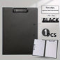 White A4 file folder with cover, documents organizer and clipboard, ideal for business, school, and office stationery.