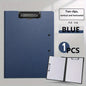 White A4 file folder with cover, documents organizer and clipboard for business, school, and office use