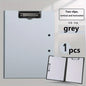 White A4 file folder with clip and cover, used for organizing documents in business, school, or office settings.