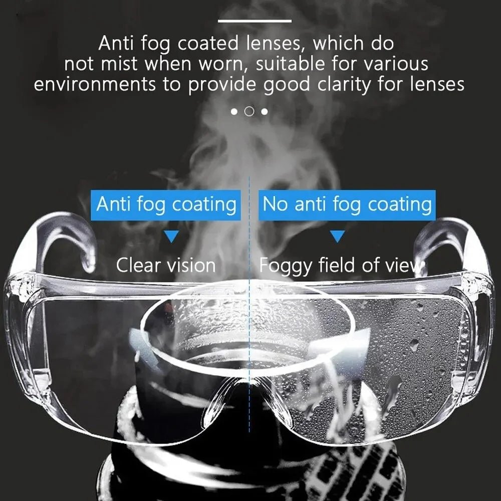 BackupMyFilesNow® safety protective goggles with anti-UV lenses, impact-resistant design, ideal for cycling, labor protection, and water gun use.